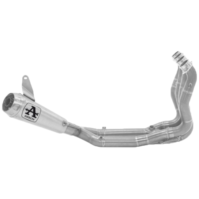 Système complet Arrow Pro-Race Low en acier inoxydable pour BMW M1000RR K66 (21-25) 71204CP