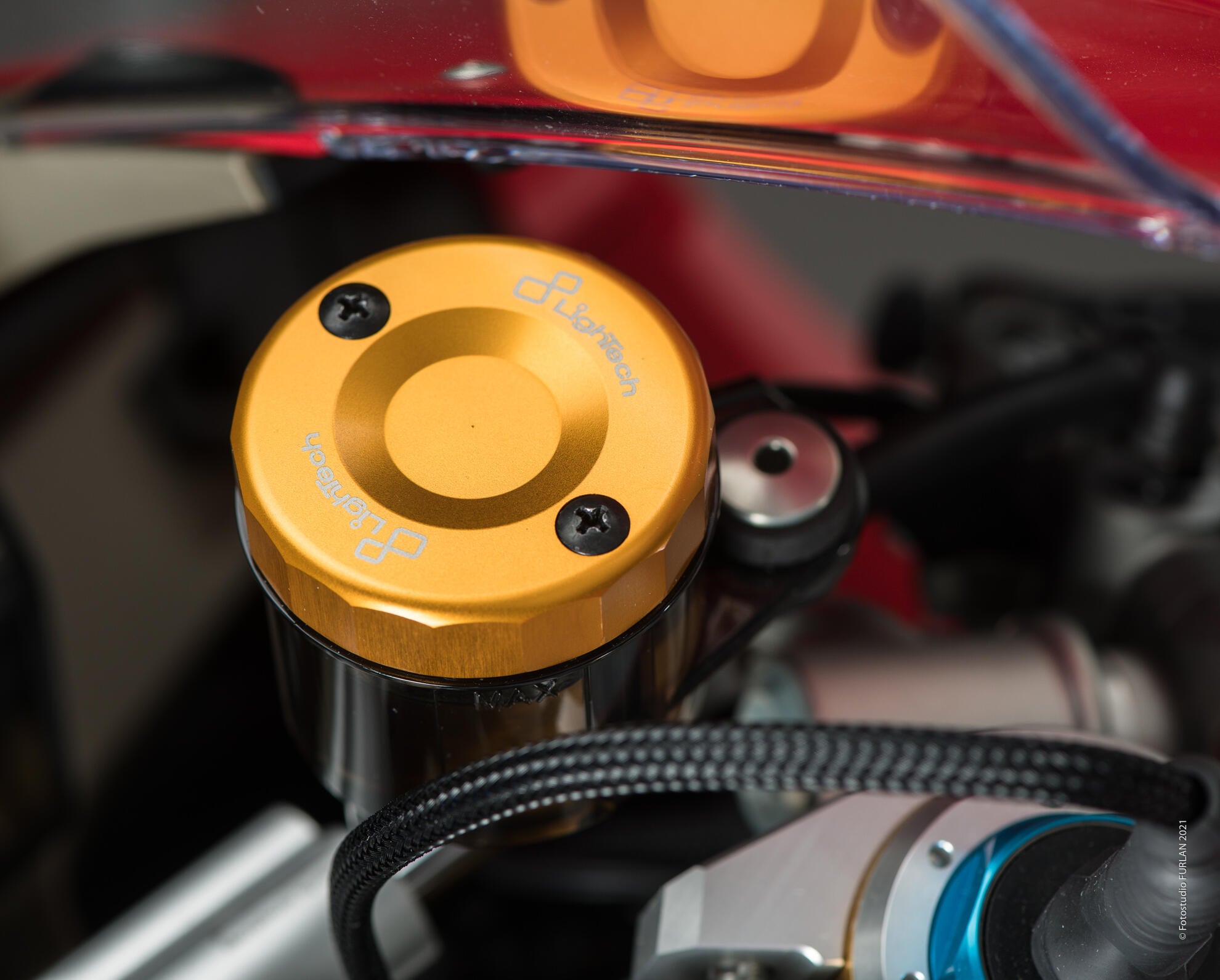 Couvercle de réservoir d'équilibrage avant LighTech Kawasaki ZX-10R/RR (16-25) FBC04