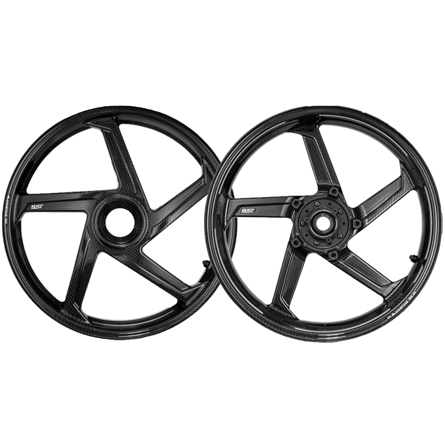 Set de jantes en carbone BST STAR TEK pour Ducati Panigale V4/S/R (18-24)