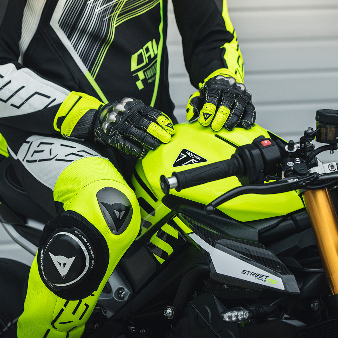 Dainese Full Metal 7 Racing Motorcycle lederen handschoenen | Mannen | Zwart/neon geel | 201810001462000