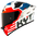 Kyt tt-revo Helm Fuselage rouge y6tr0020