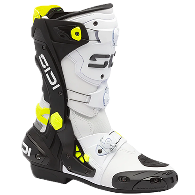 Bottes de moto Sidi Rex Blanc/Noir/Jaune 