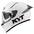 Casque KYT R2R Uni Blanc Y6R200W3 
