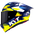Casque de course KYT R1R en carbone Diamond Bleu / Jaune Y6R10005 